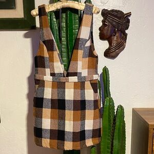 En Saison Plaid Academia Dress Size M